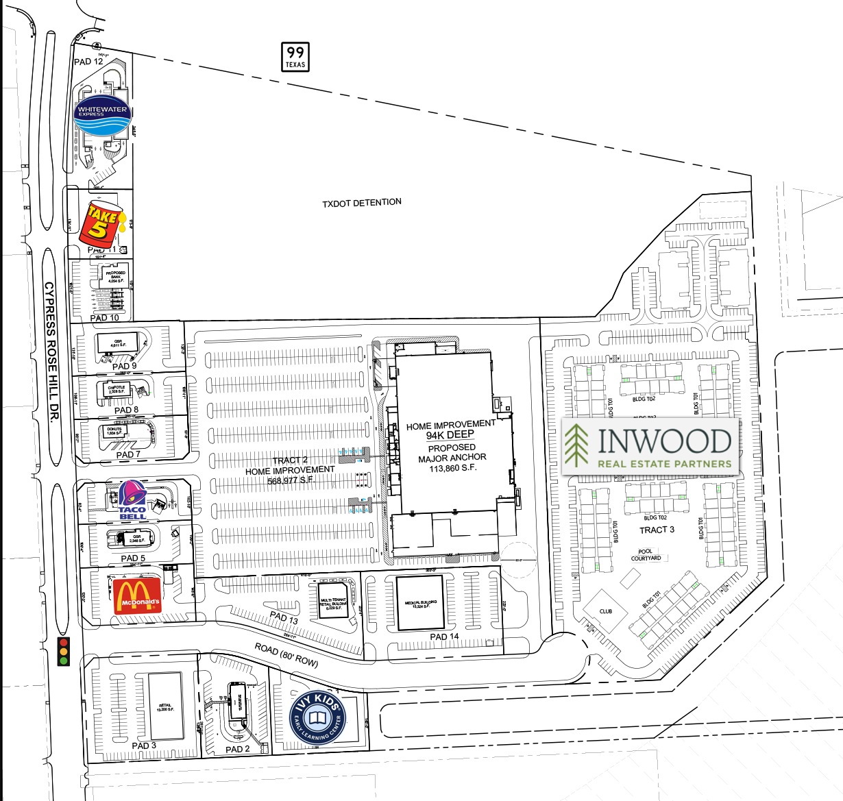 SEC Site Plan — Pad Sites